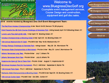 Tablet Screenshot of bluegrassdiscgolf.org